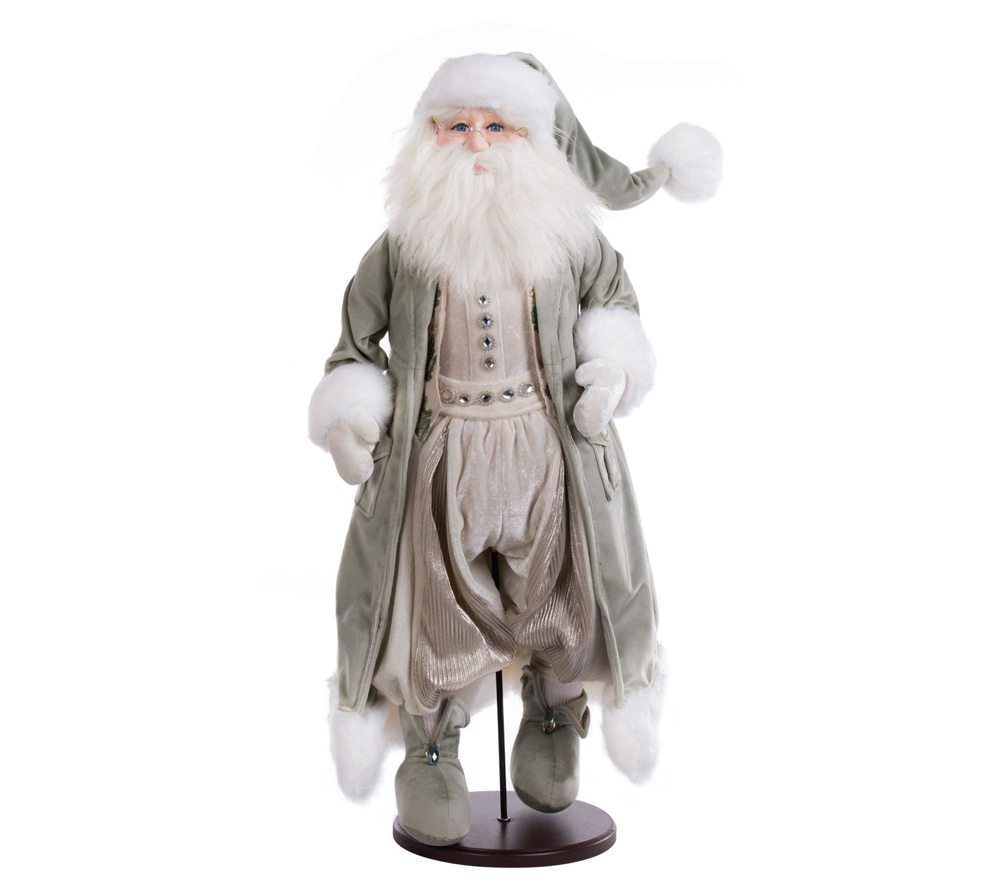 Vickerman 28" Jewel-Tide Greet Santa Doll withtand