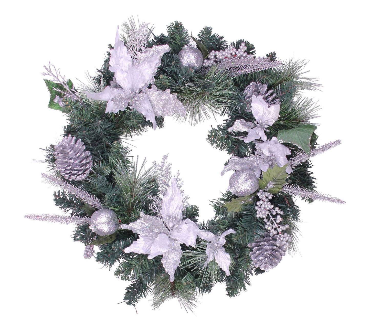 Northlight Silver Sparkle Wreath