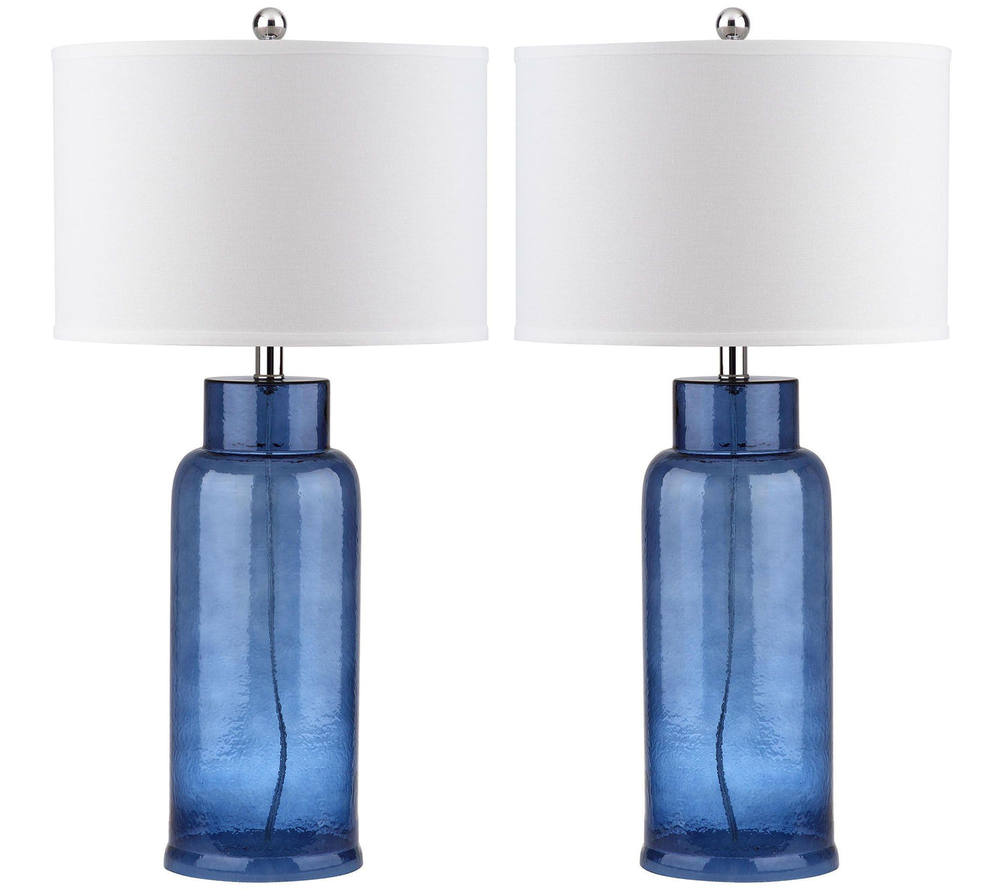 Safavieh Set of 2 Bottle Glass Lamps