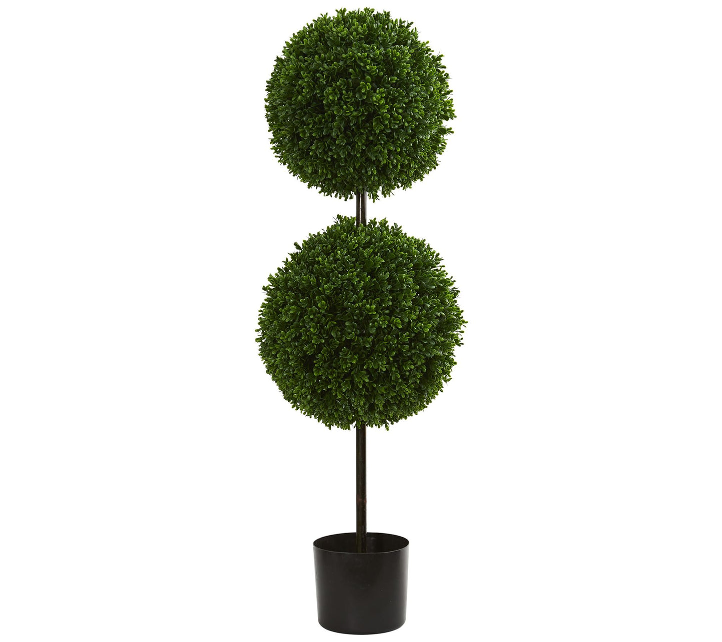 3.5' Boxwood Double Ball Topiary Tree by Nearly Natural