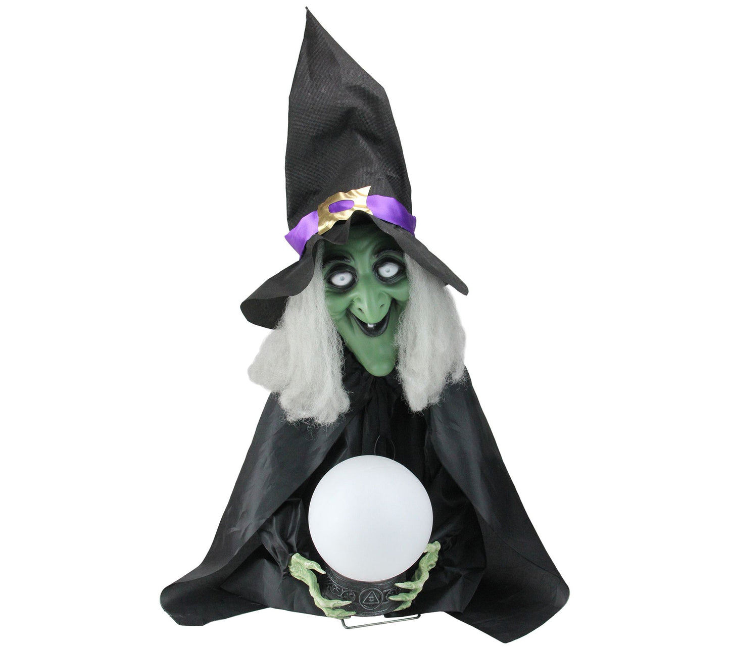 Northlight Lighted Witch with Magic Ball Halloween Decoration