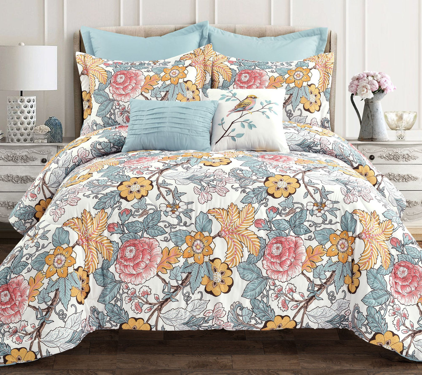 Sydney 7-Piece Full/Queen Comforter Set by LushDecor
