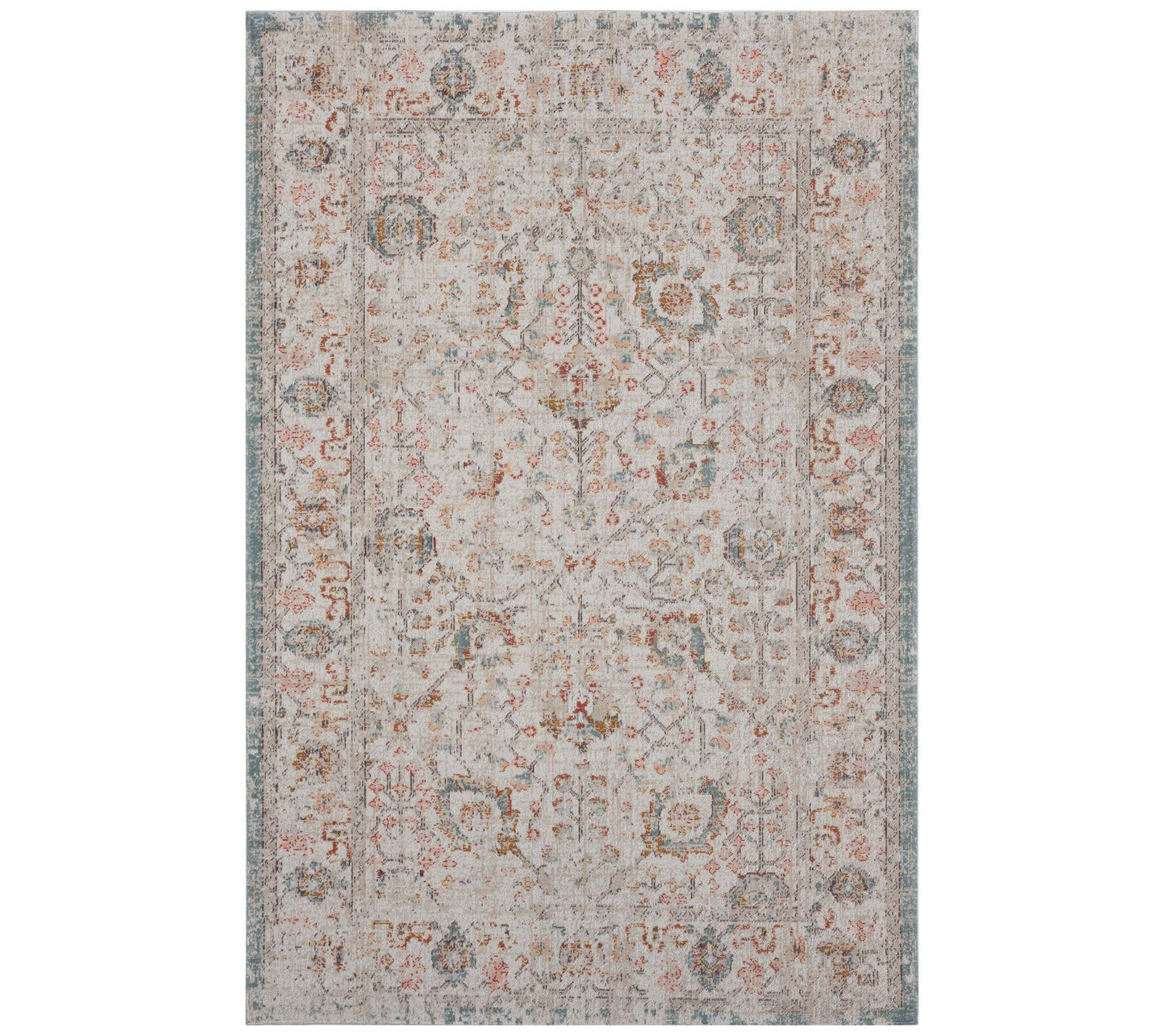 Ox Bay Caramel Botanical Indoor/Outdoor Area Rug 5'3"x7'10"