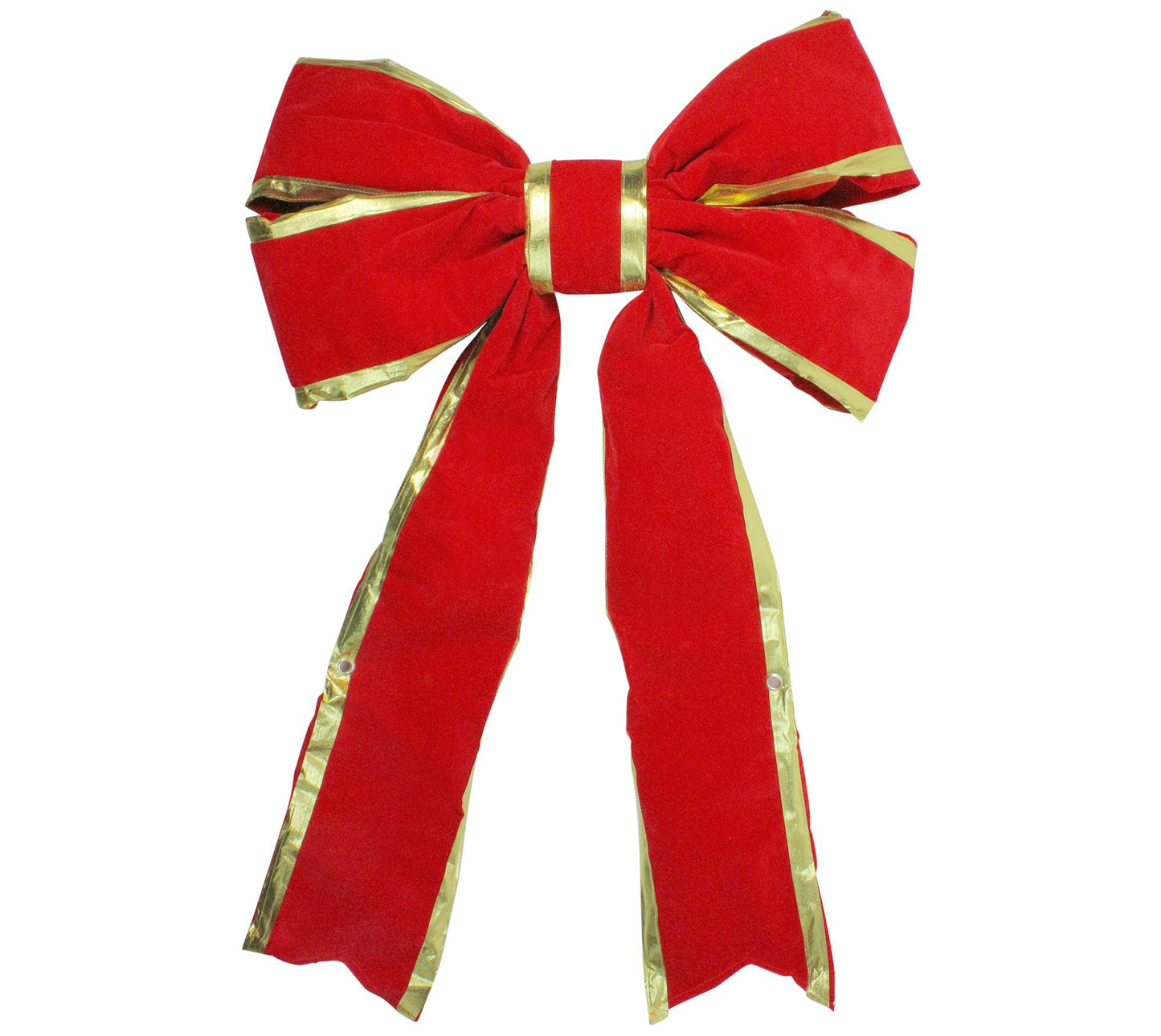 Northlight 25" x 37" Giant Red 3D 4-Loop Velveteen Bow