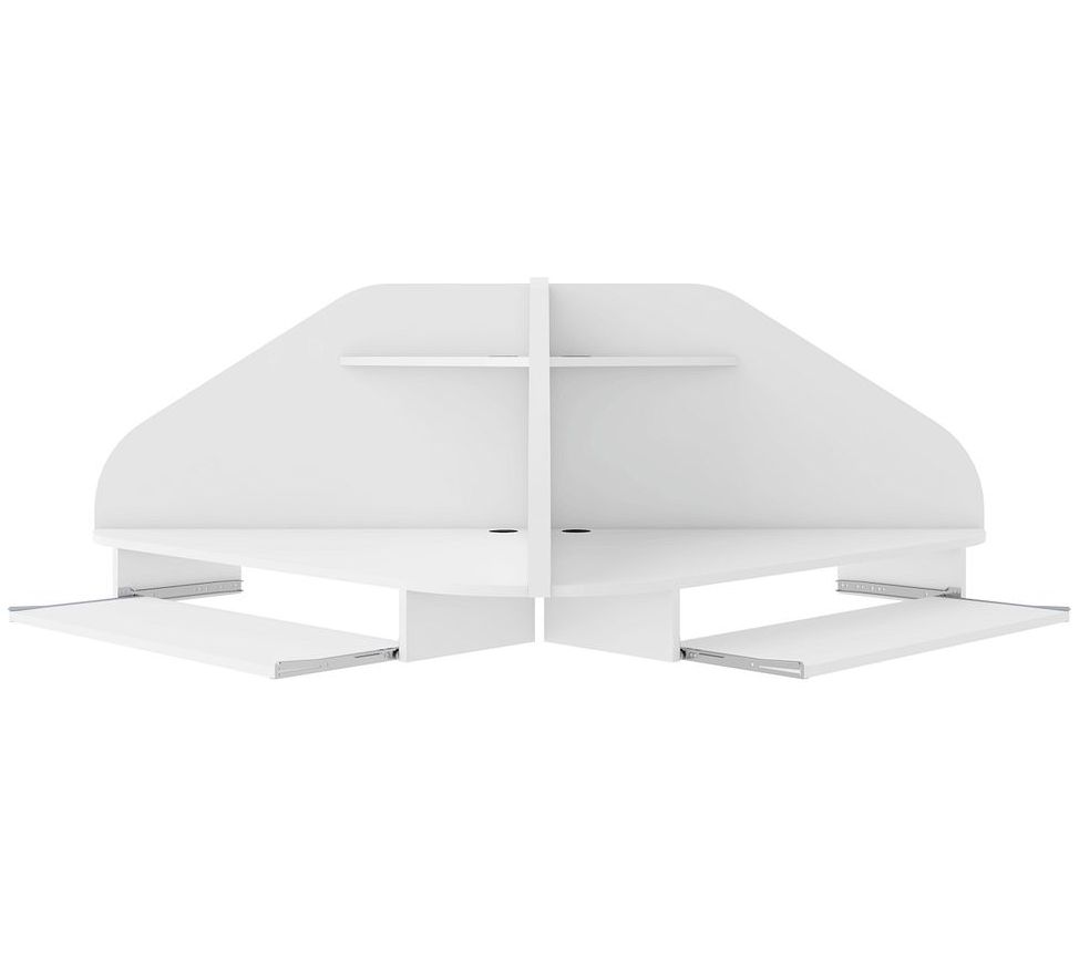 Manhattan Comfort Bradley Floating 2-Piece Cubicle Desk