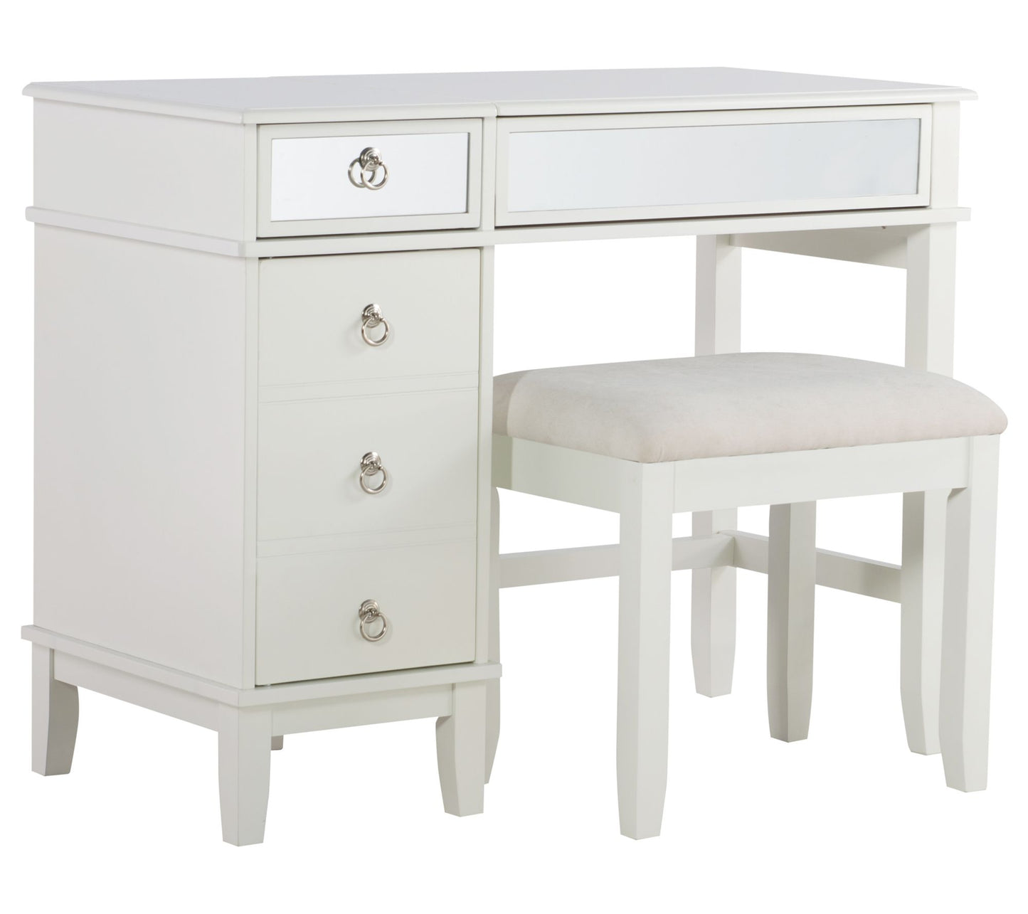 Linon Home Ethel Lift Top Vanity Set W/ StorageDrawer & Stool