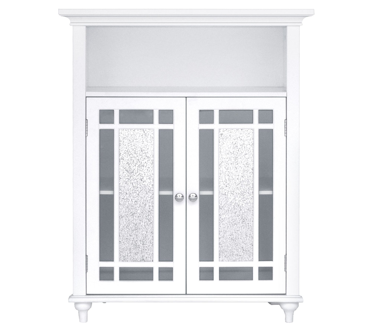 Teamson Home Windsor Wooden Floor Cabi net, Glas Doo