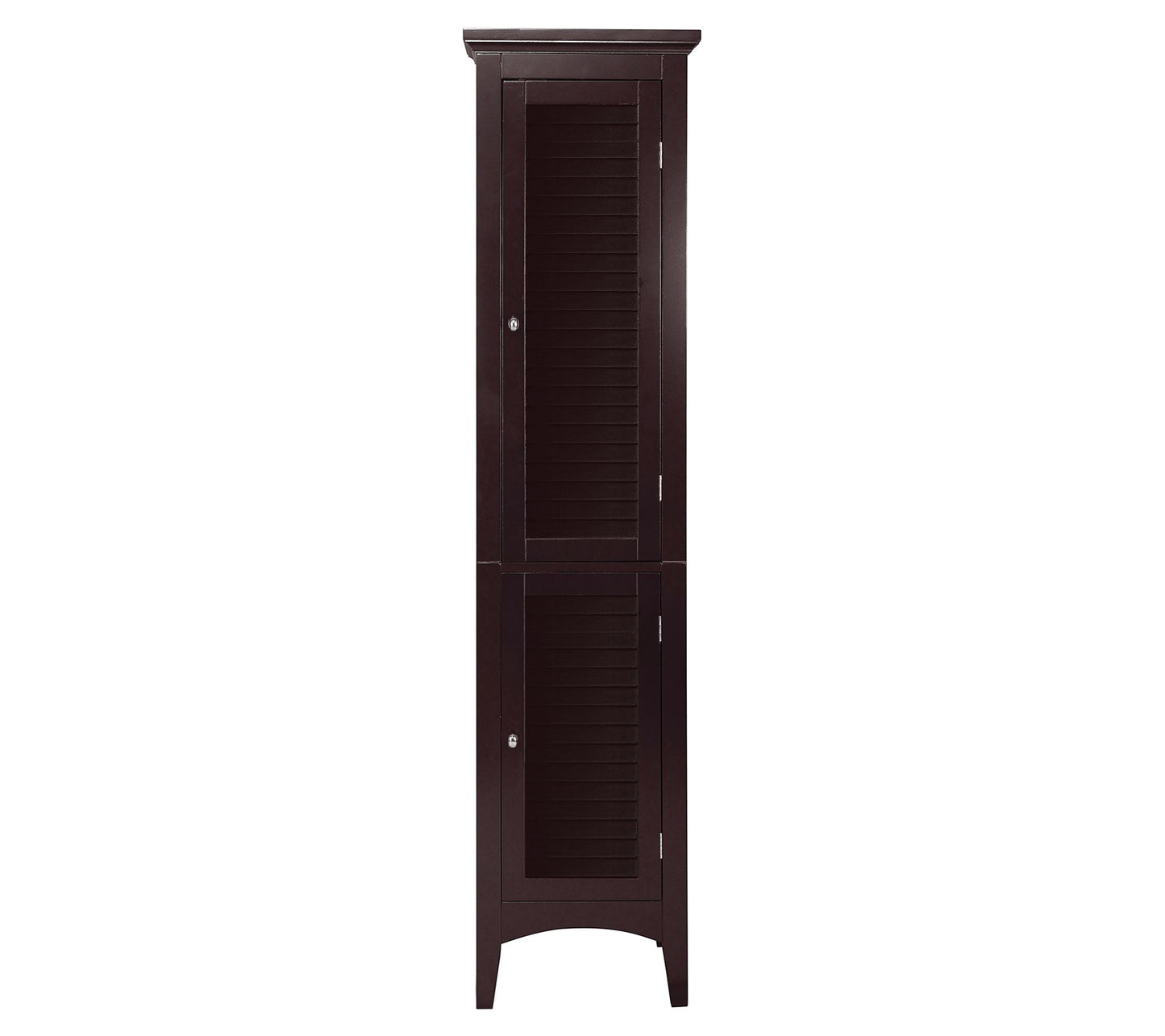 Teamson Home Two Doors Tower Storage Cabinet,Dark