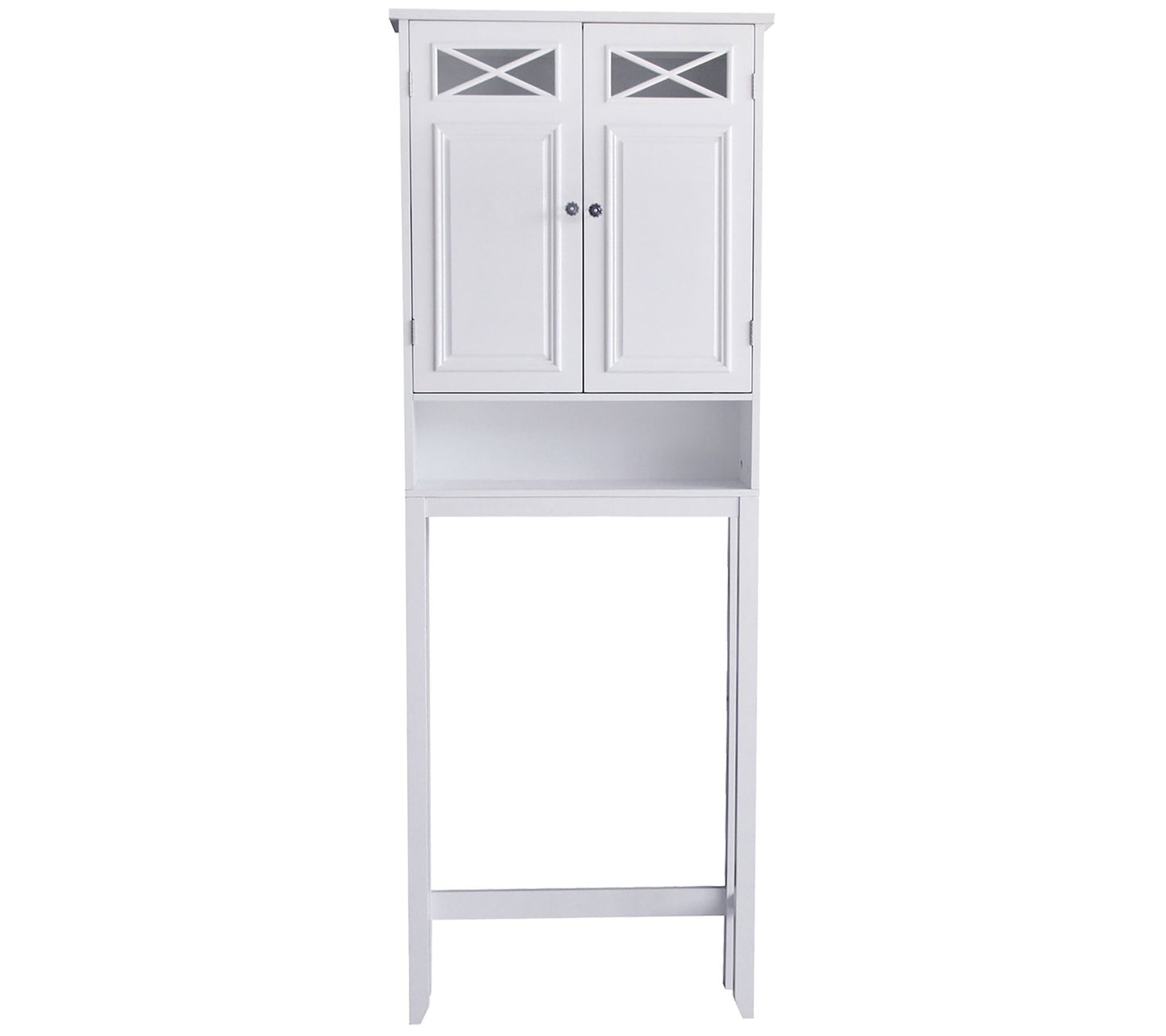 Teamson Home Wood Space Saver with 2 Doors, White
