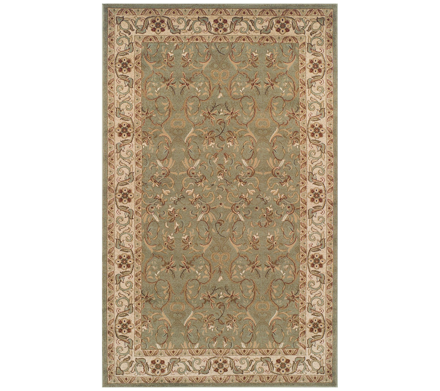 Superior Traditional Floral Scroll Area Rug, 8x10