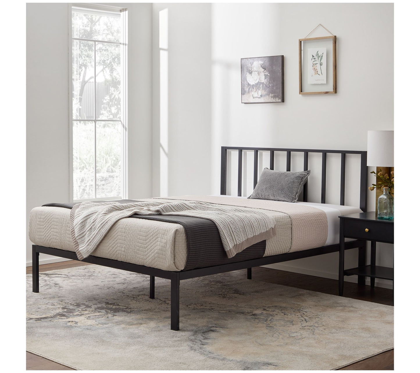 Brookside Lori Metal Platform Bed, Queen