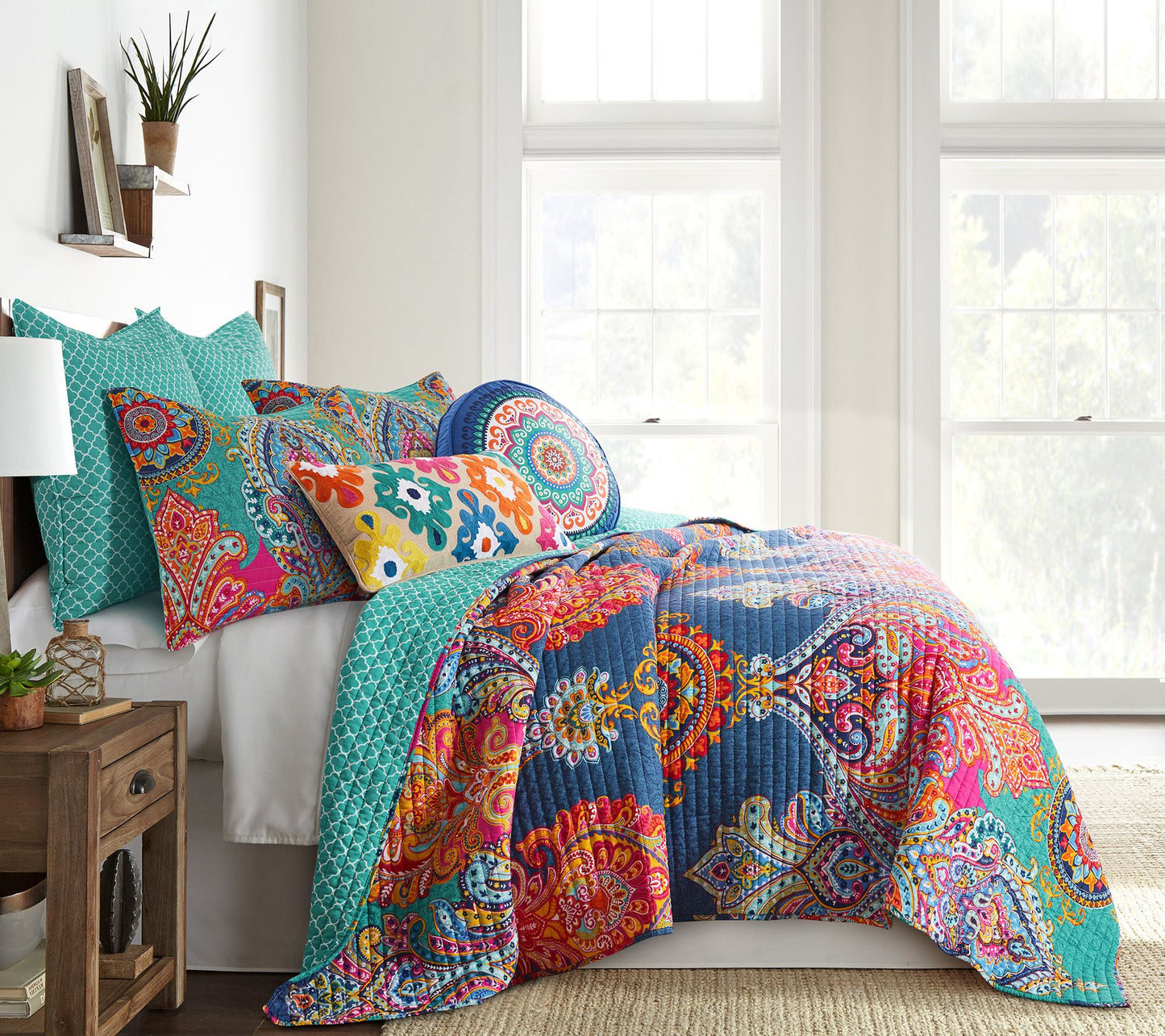 Levtex Home Fantasia 3-Piece King/Cal King Quilt Set