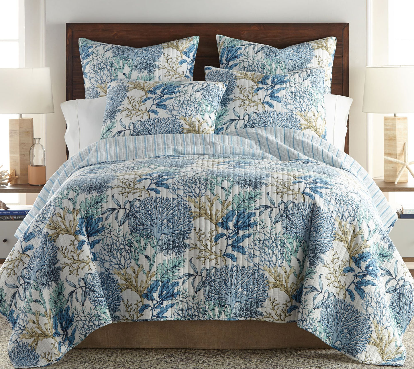Levtex Home Mahina 2-Piece Coastal Twin/Twin XL Quilt Set