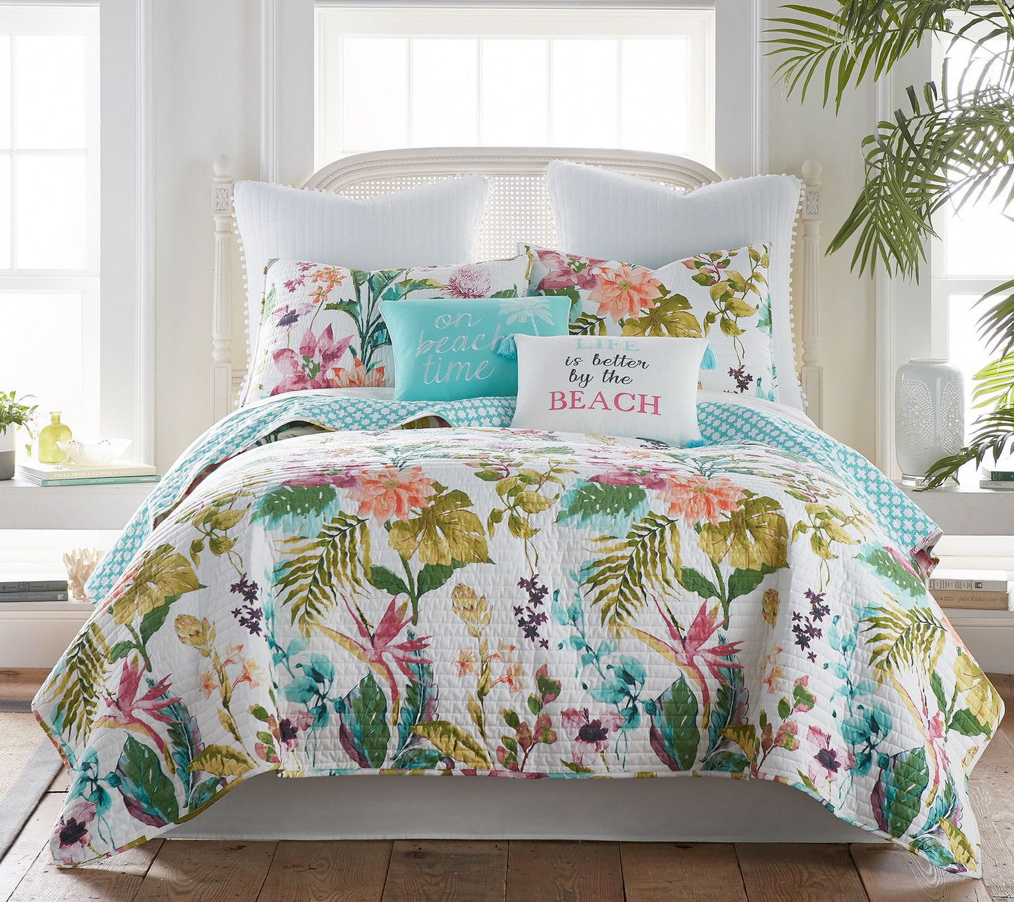 Levtex Home Malana 3-Piece Tropical Full/Queenuilt Set