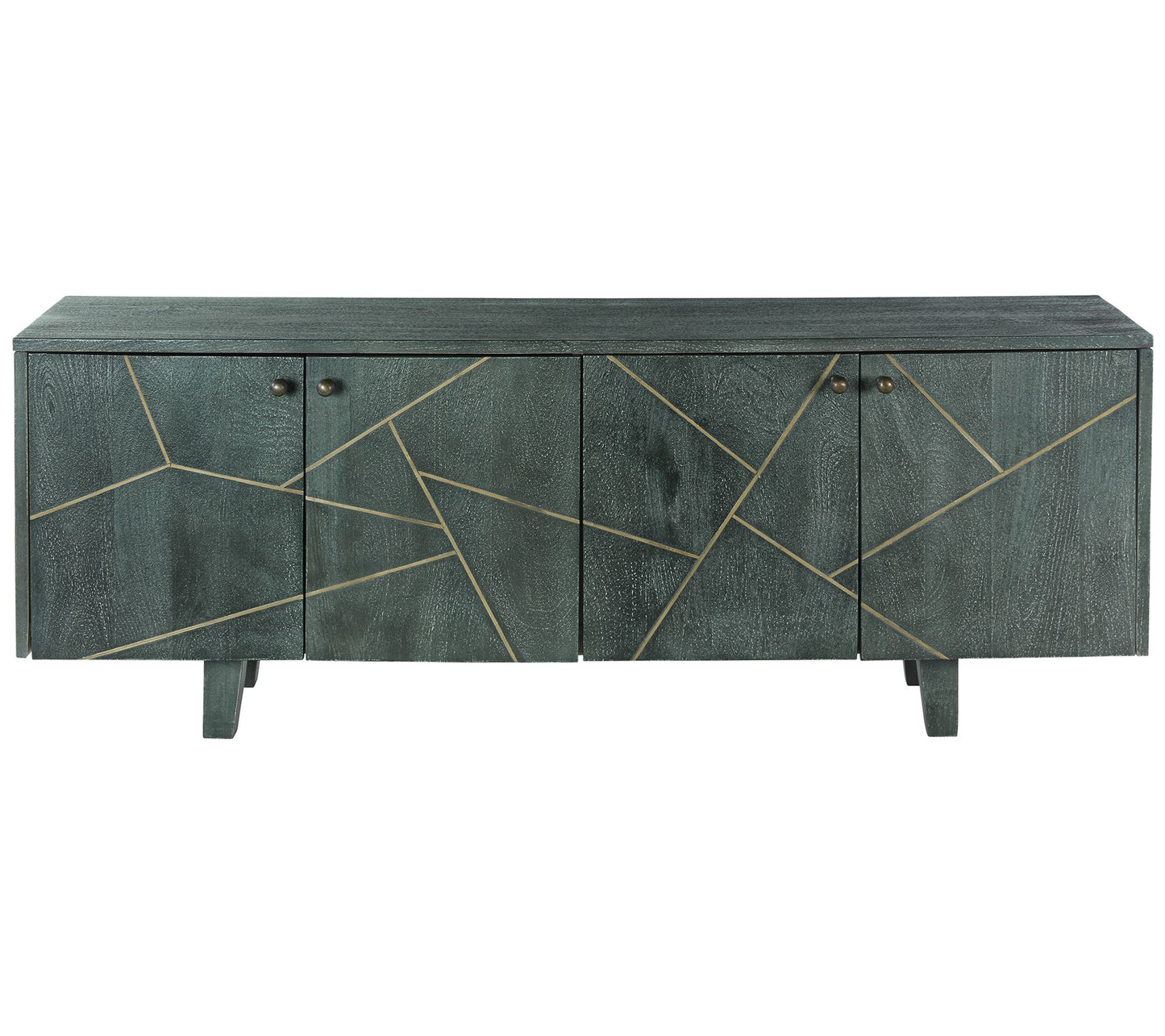 River of Goods 54"L Modern Mango Wood Cabinet