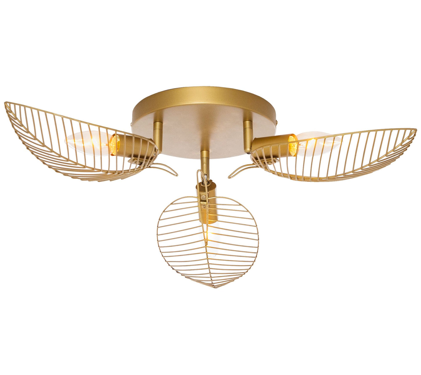 River of Goods 24"W Theo Leaf Shade CeilingLight