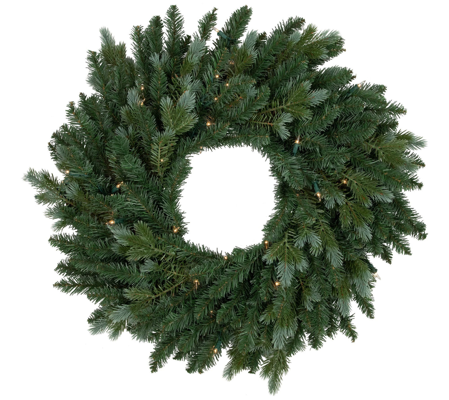 Northlight Blue Spruce 36in Christmas Wreath w/ Clear Lights