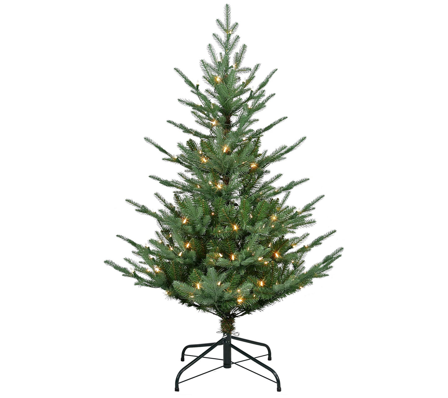 Puleo 4.5' Pre-Lit Hillside Spruce Artificial Tree 150 Lights
