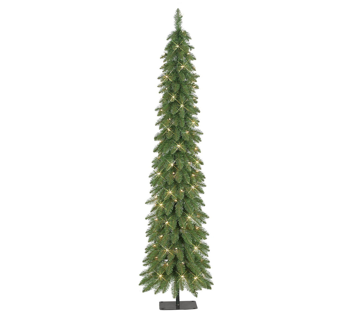Puleo 7 ft Pre-Lit Alpine Artificial Pencil Tree