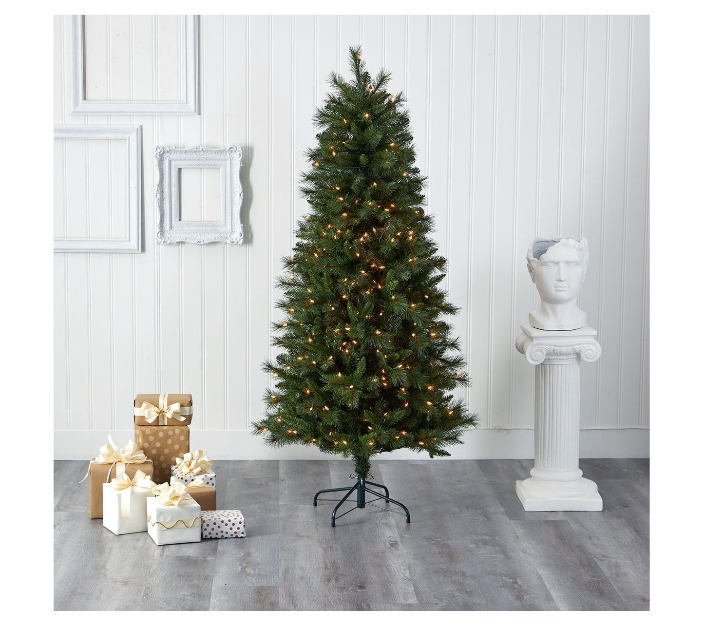Nearly Natural 6' Slim West Virginia Faux Christmas Tree