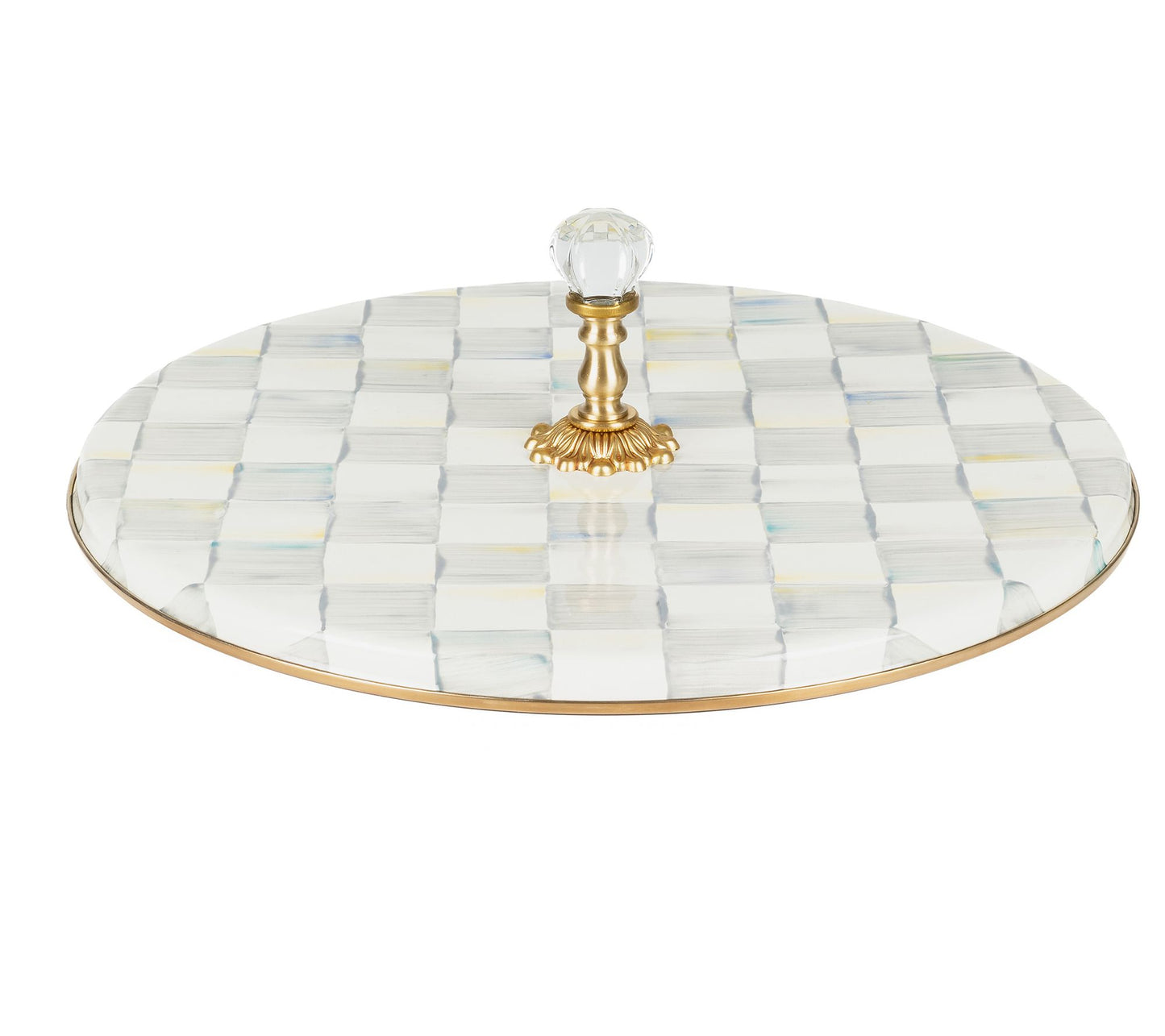 MacKenzie-Childs Sterling Check Cheese Course