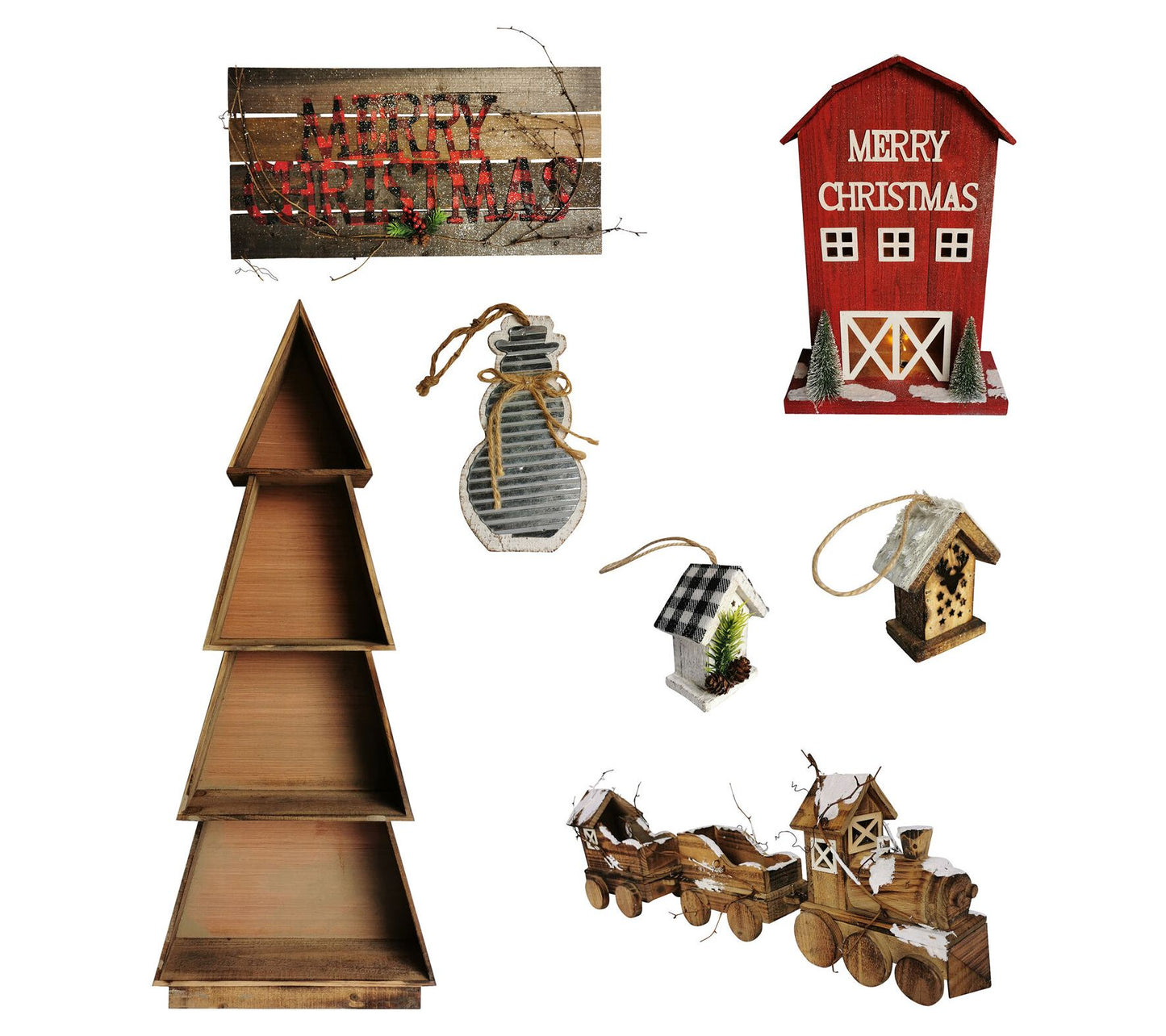 Fraser Hill Farm Woodland Christmas 7-Piece Decorating Kit: Tr