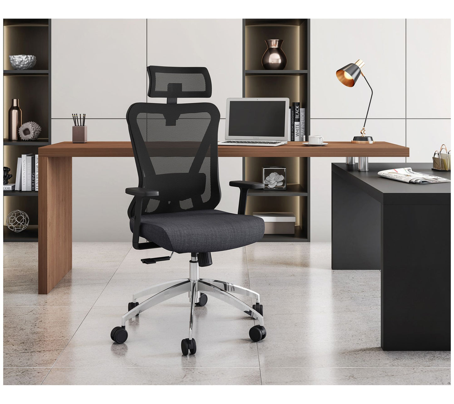 Techni Mobili Mesh Truly Ergonomic High Back Office Chair