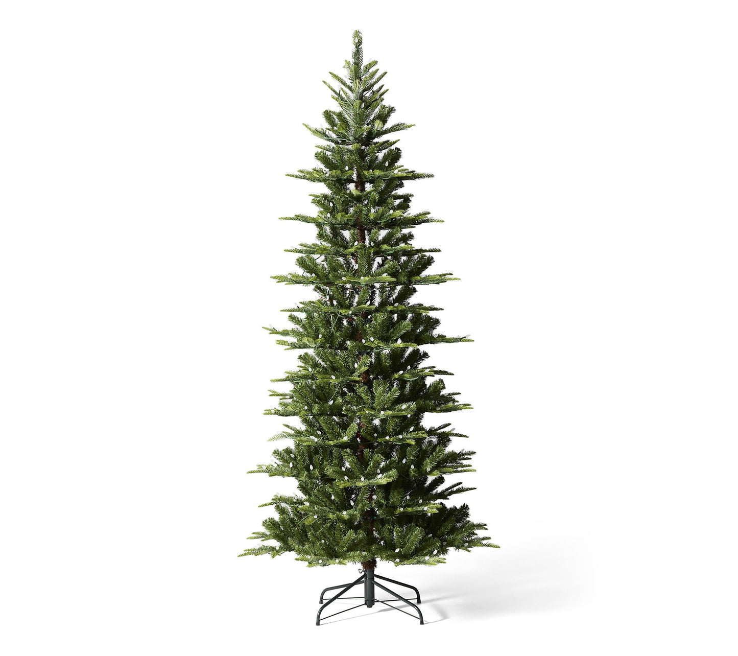 Glitzhome 7.5' Pre-Lit Slim Fi r Faux Christma s Tree