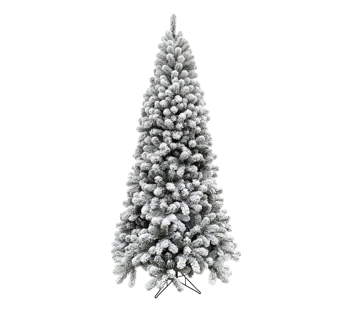 Fraser Hill Farm 9-Ft. Flocked Alaskan Pine Christmas Tree