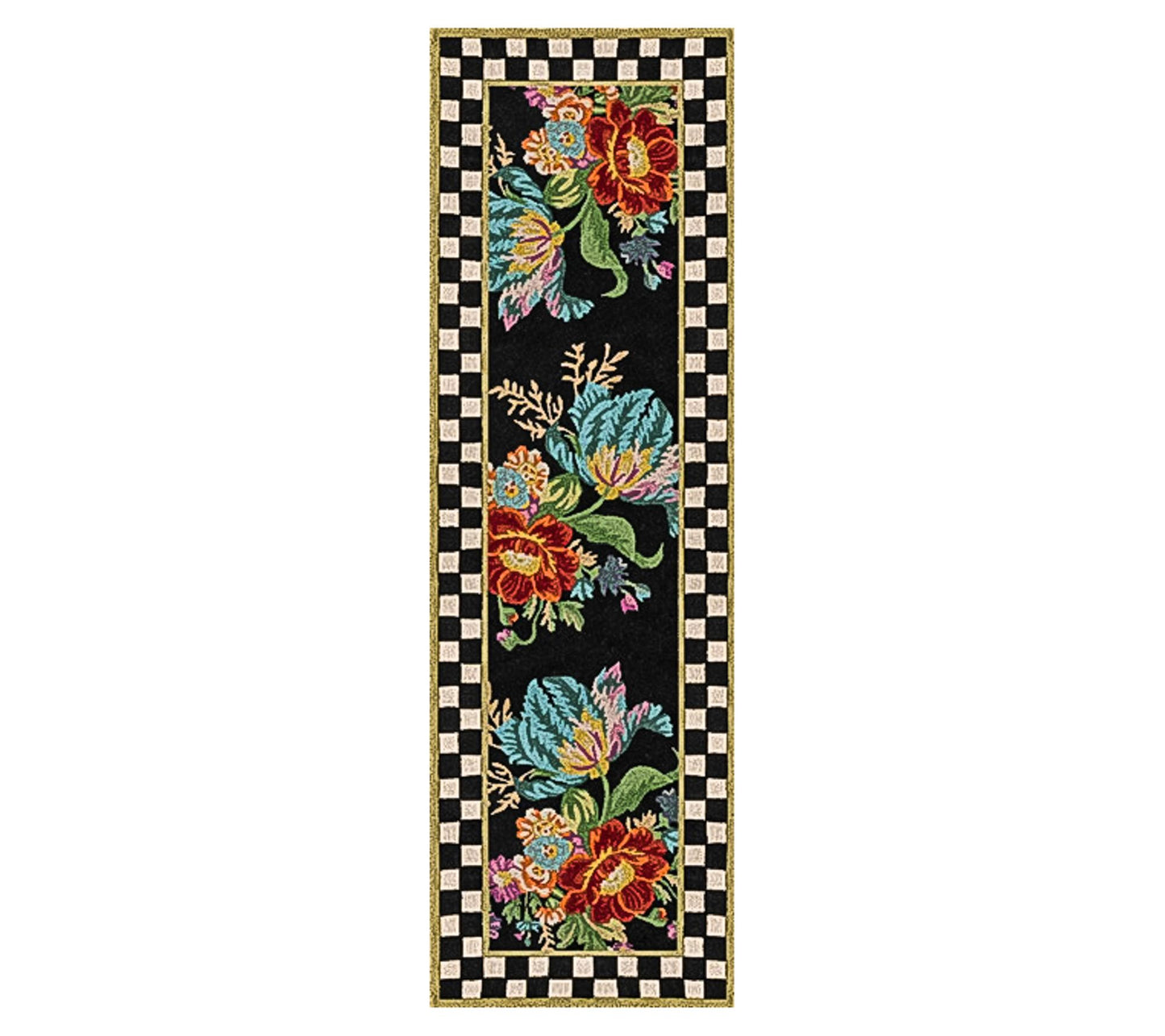MacKenzie-Childs Flower Market 2'6" x 8' Washable Runner