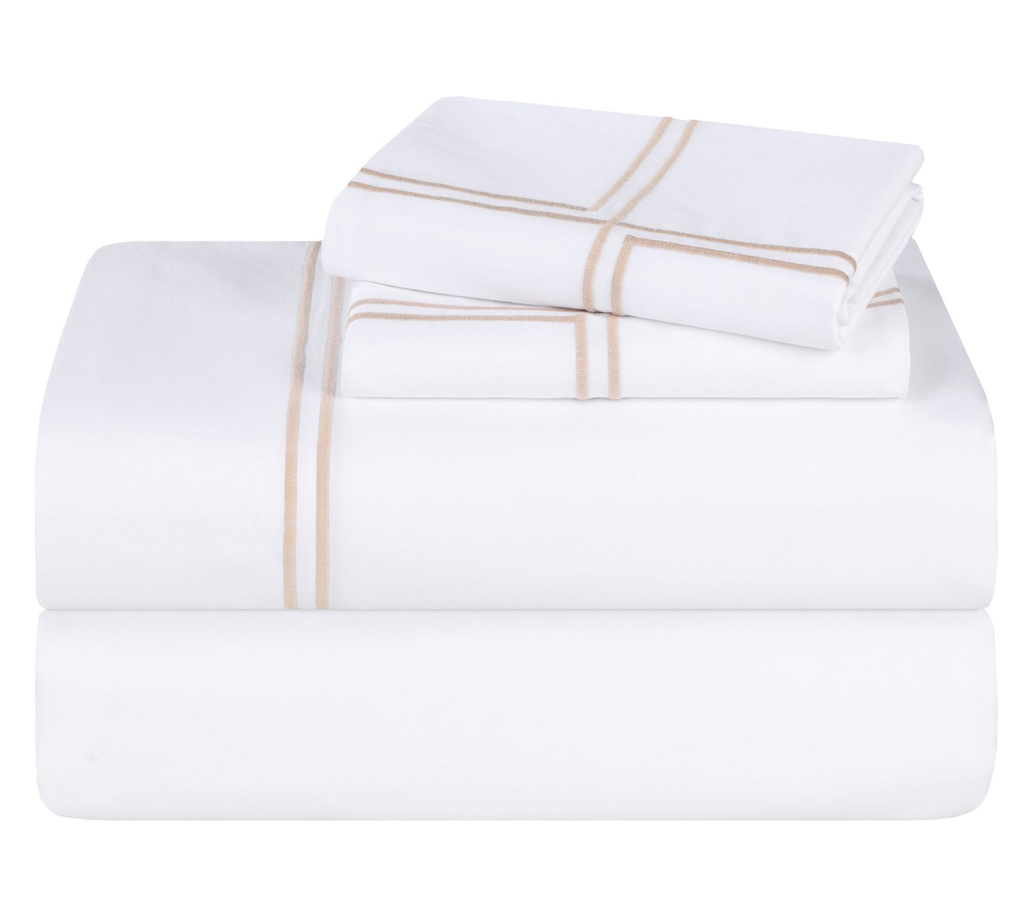 Superior Spring Blooms Cotton Embroidered SheetSet-Cal/King