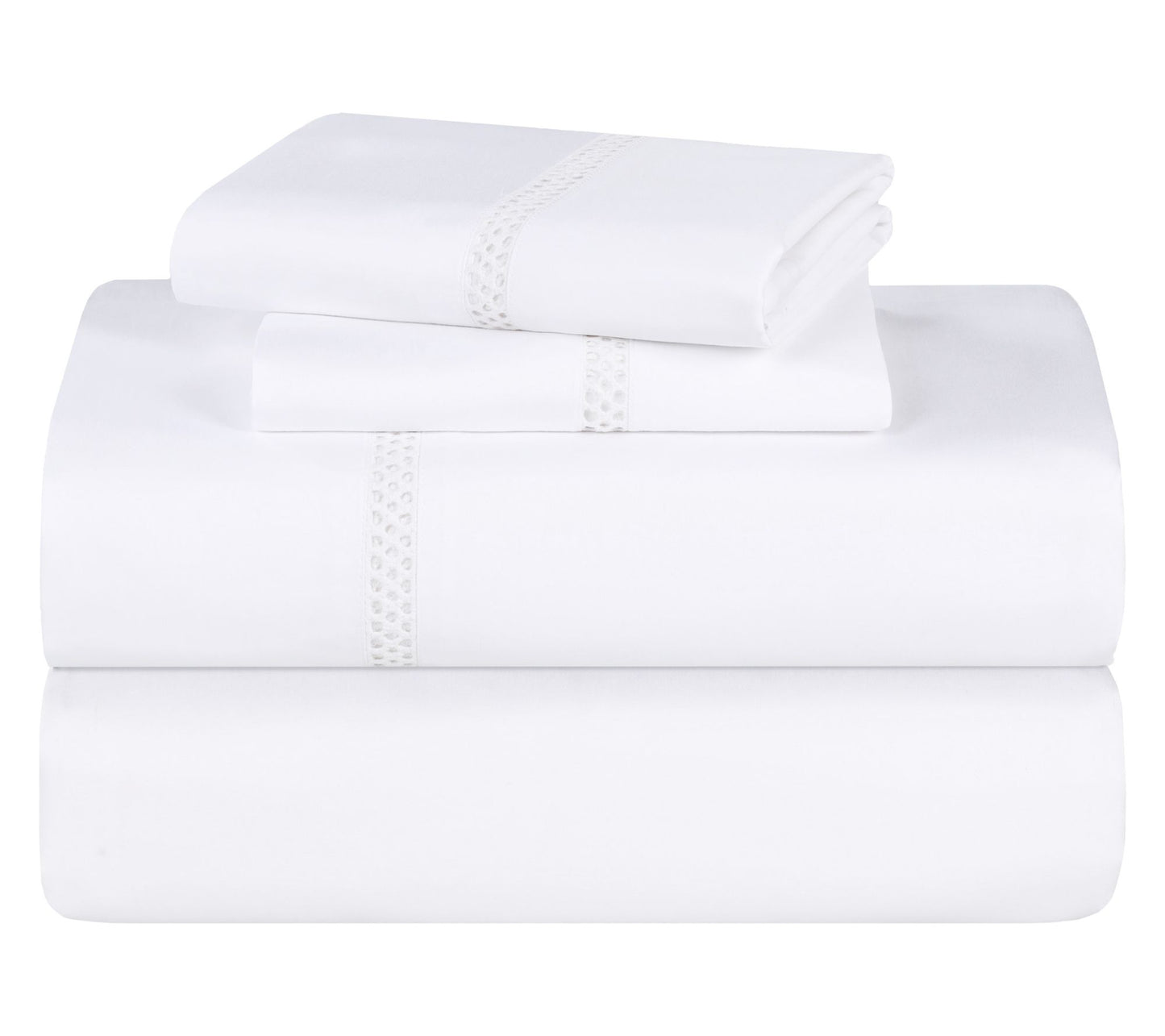 Superior Riverton Cotton Embroidered Sheet Set-Cal/King
