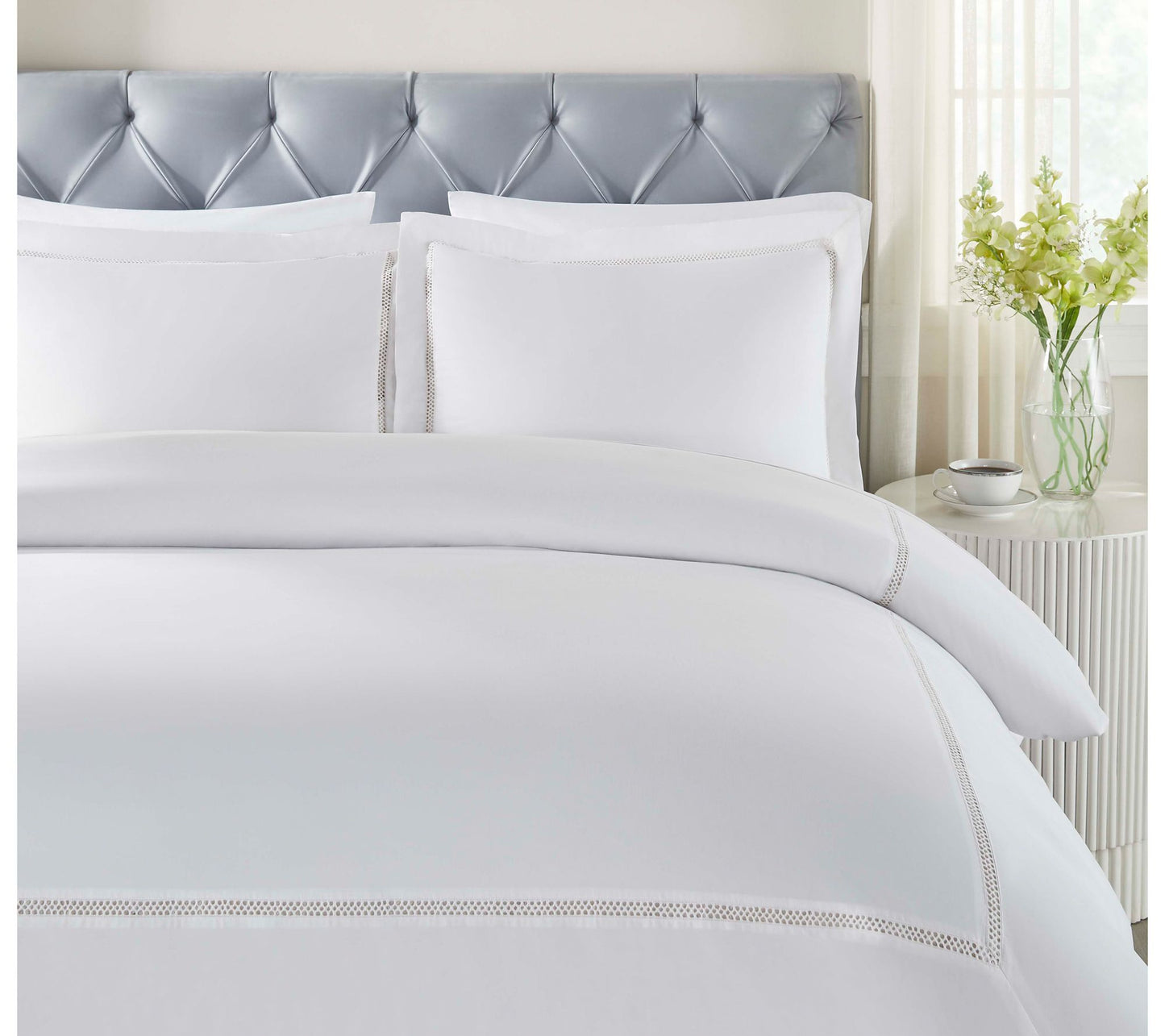 Superior Riverton Cotton Duvet Cover Set, Full/Queen