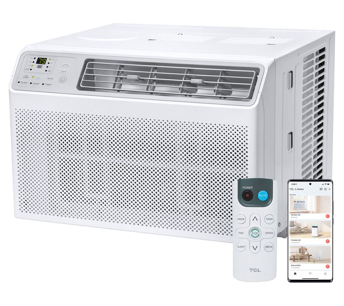 TCL 8,000 BTU Smart Window Air Conditioner with Remote