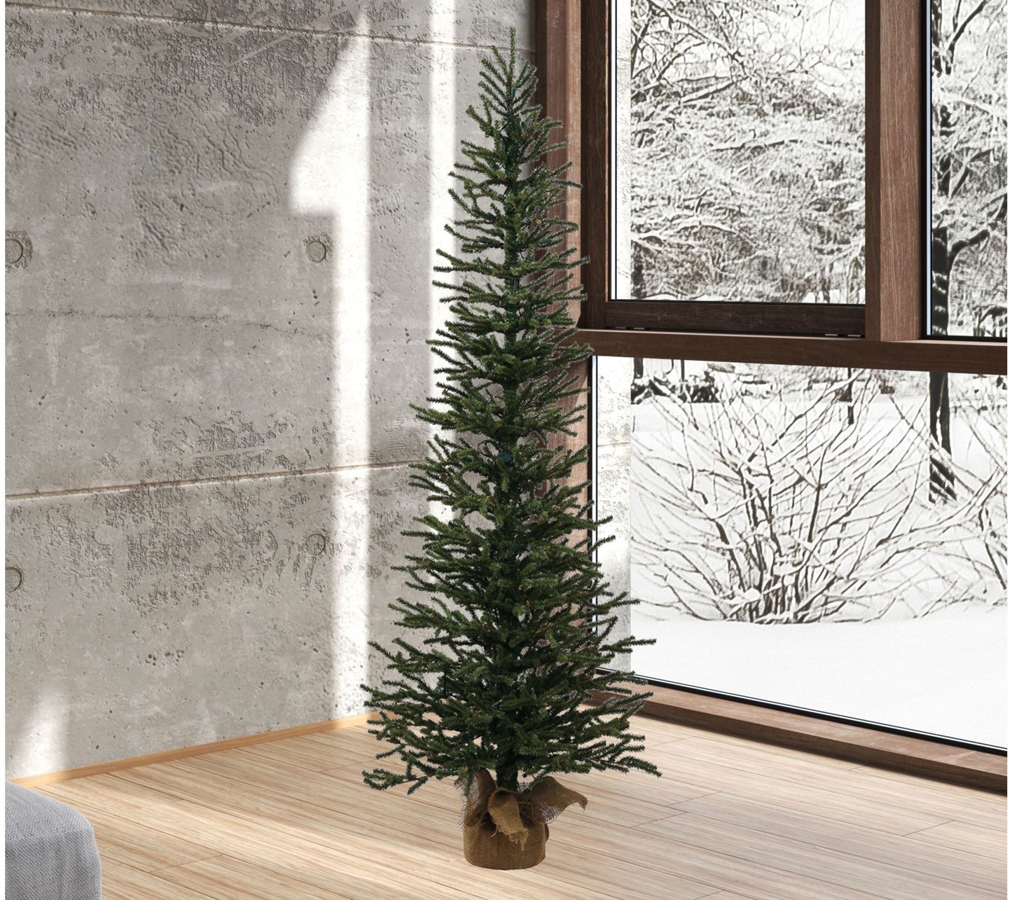 Vickerman 5' x 24" Mini Pine Artificial Christmas Tree, Unlit