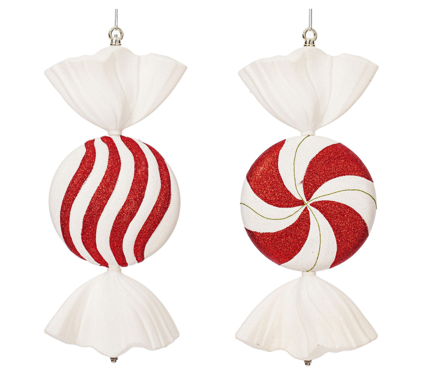 Vickerman 18" Peppermint Candy Ornament Set