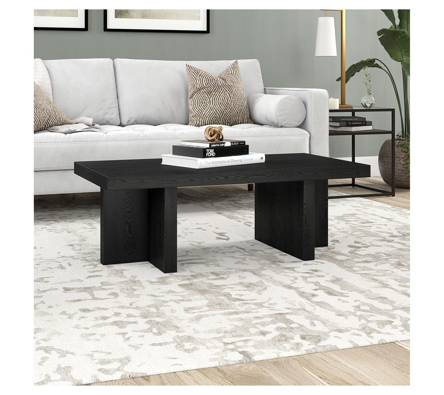 Hudson&Canal Dimitra 44" Wide Rectangular Coffee Table