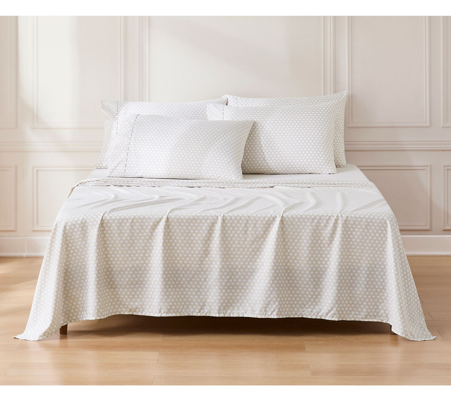 Lush Decor Eternity Sheet Set Neutral 6-Piece Set Queen