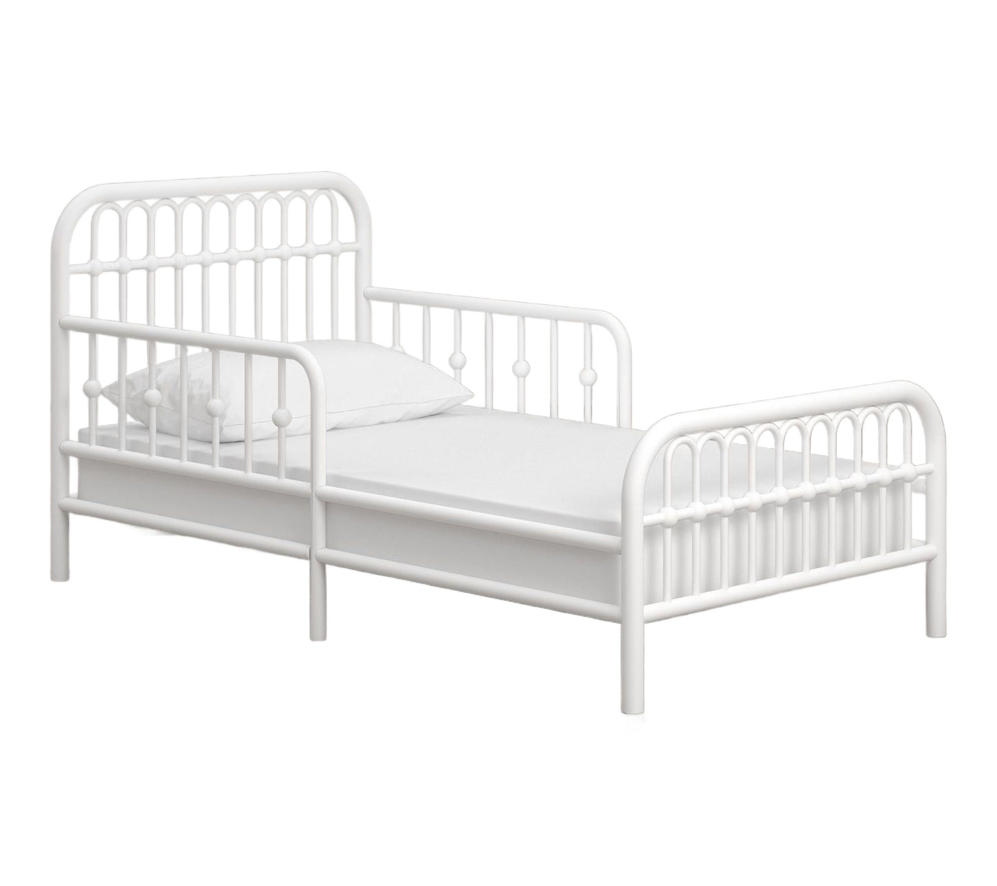 Little Seeds Monarch Hill Ivy Metal Toddler Bed- White