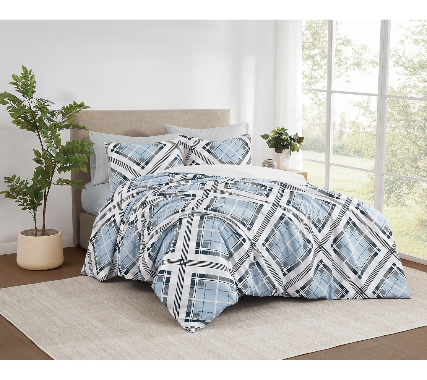 Truly Soft Lars Plaid 3 Piece King Comforter Set