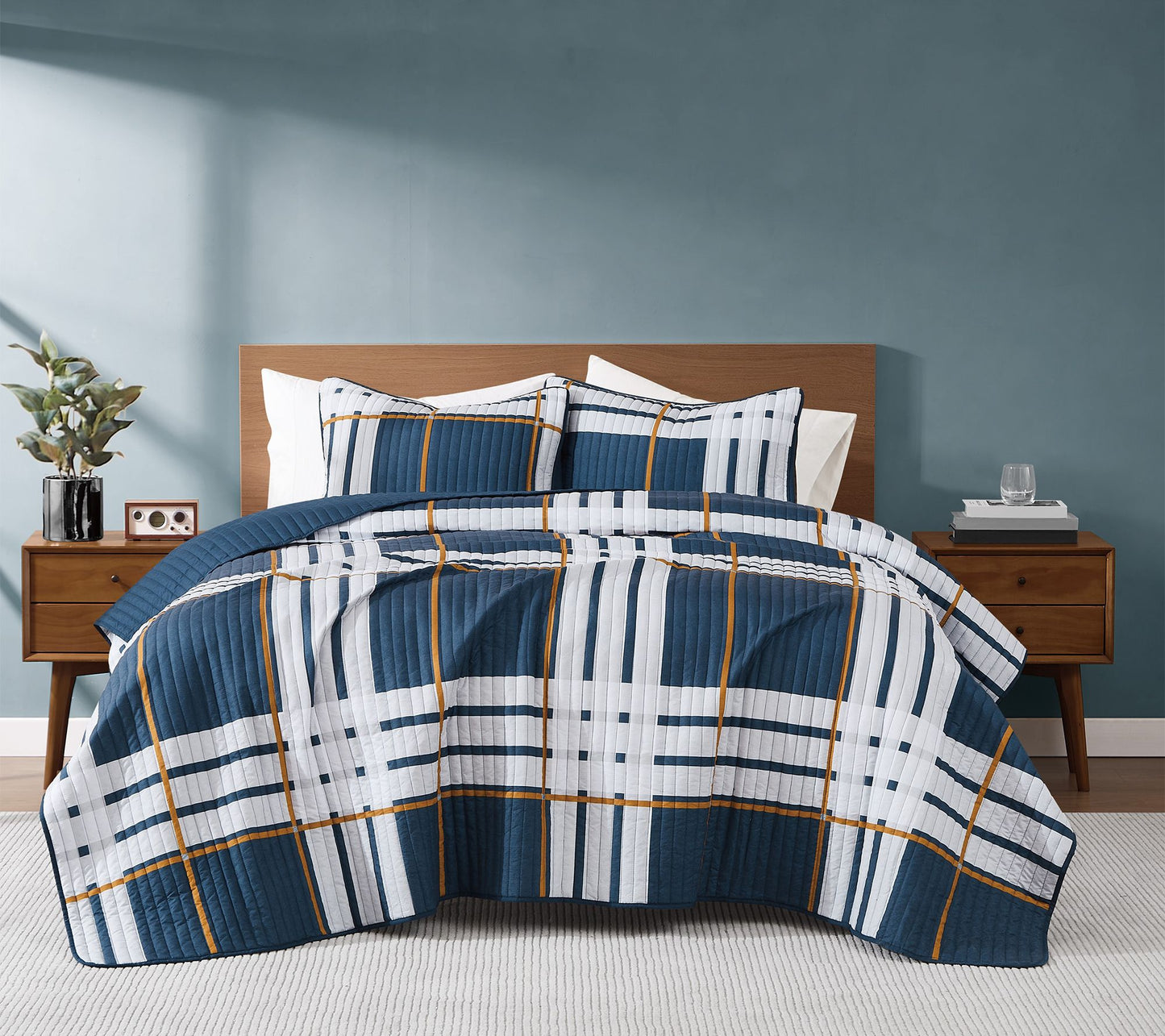 Truly Soft Henry Plaid 3 Piece Full/Queen QuiltSet