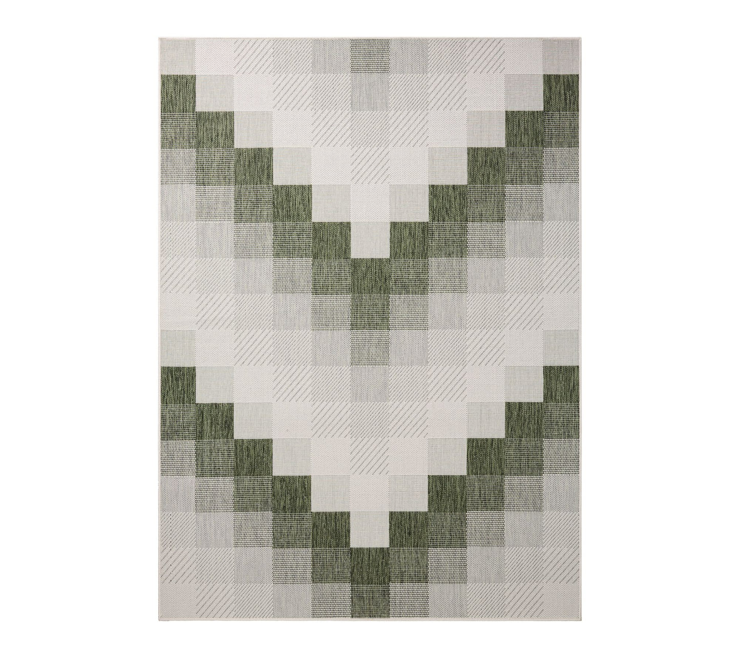 NMNY Patio Country Ombre Chevron 6x9 Indoor/Outdoor Rug