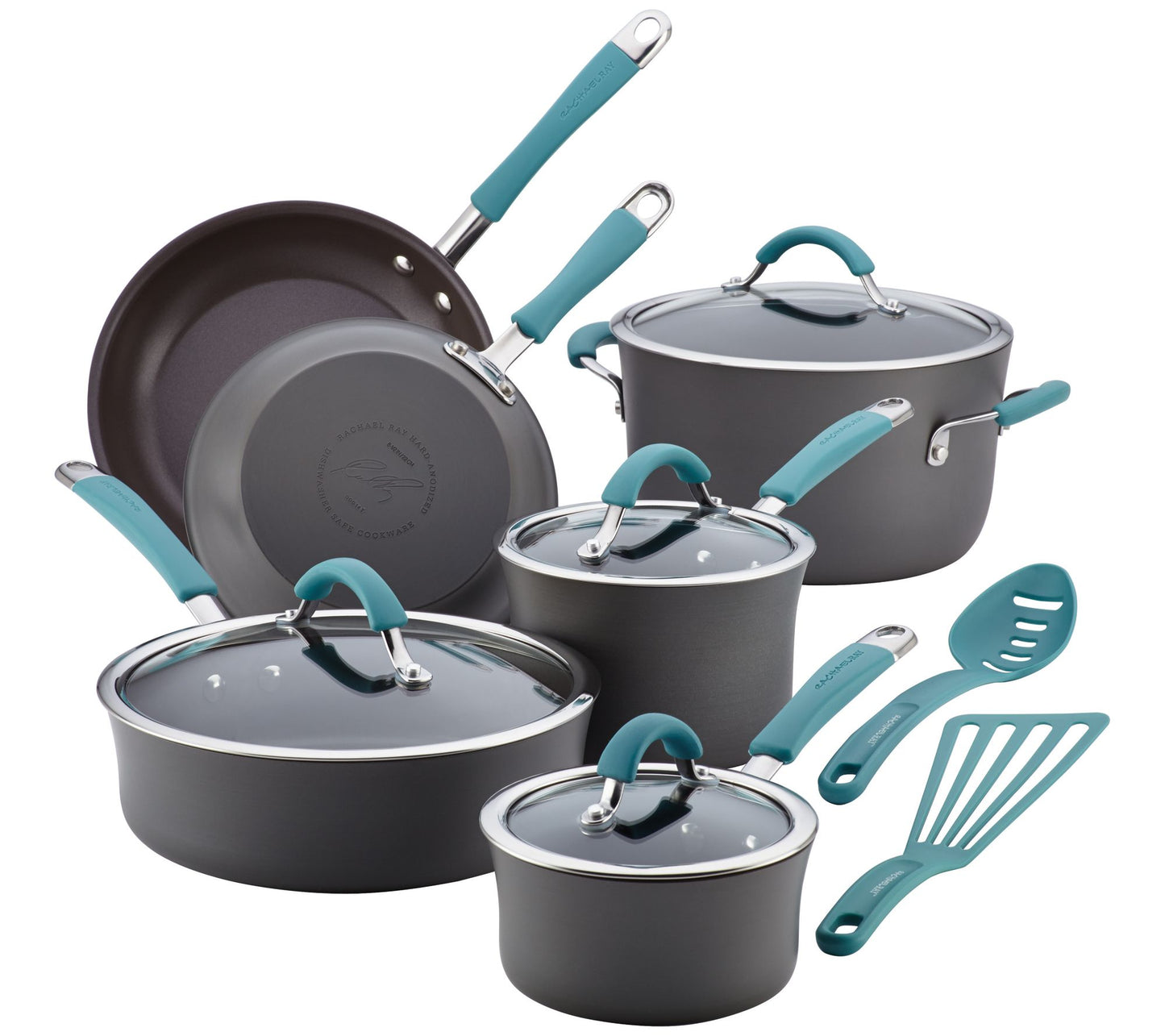 Rachael Ray Cucina Hard-Anodized 12-Piece Cookw are Set