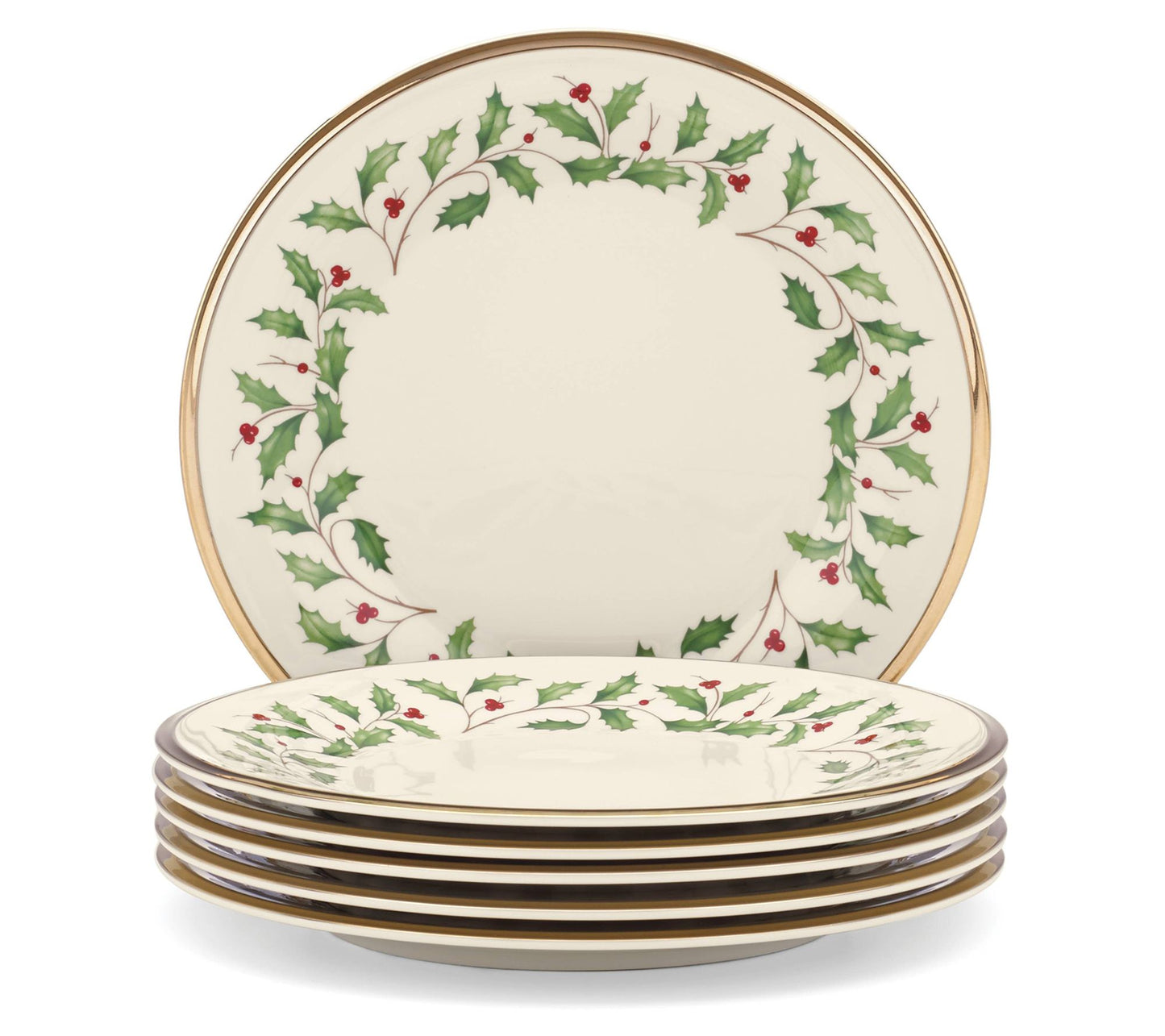 Lenox Set of 6 Holiday Salad Plates