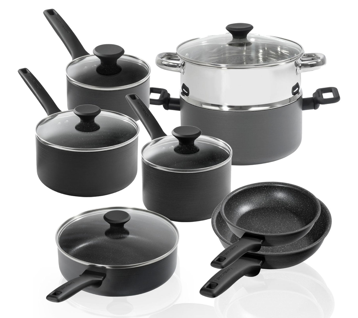 Granitestone Pro Premiere 13-Piece Hard Anodize d Cookware Set