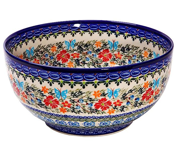 Lidia's Polish Pottery 10 Cup Serving Bowl