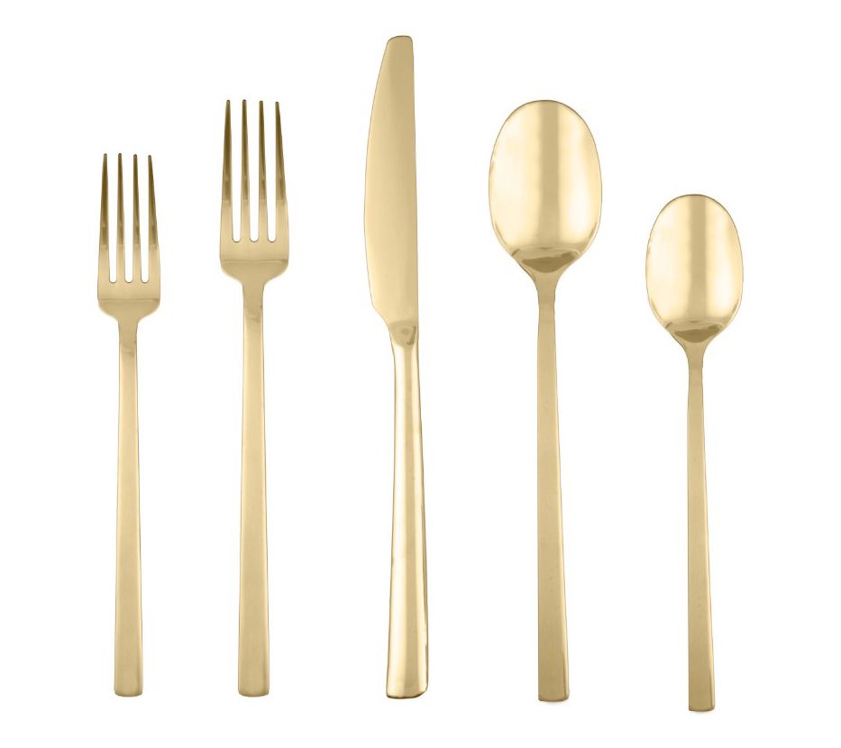 Cambridge Beacon Gold Mirror 20-Piece FlatwareSet