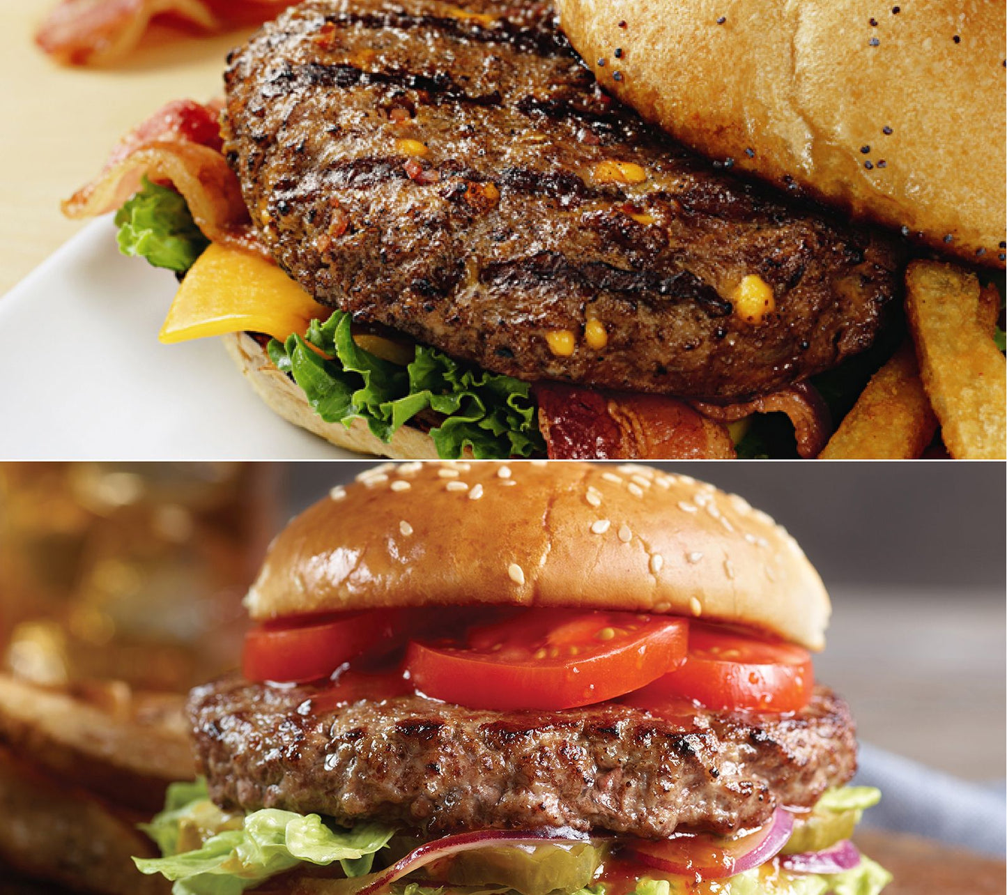 KC Steak Co. (12) Classic & (12) Cheddar BaconSteakburgers