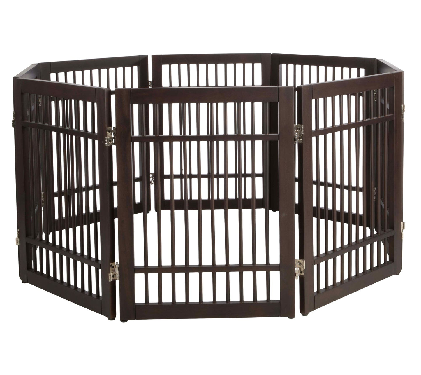 PETMAKER Freestanding Dog Gate 8-Panel Foldable Indoor Fence