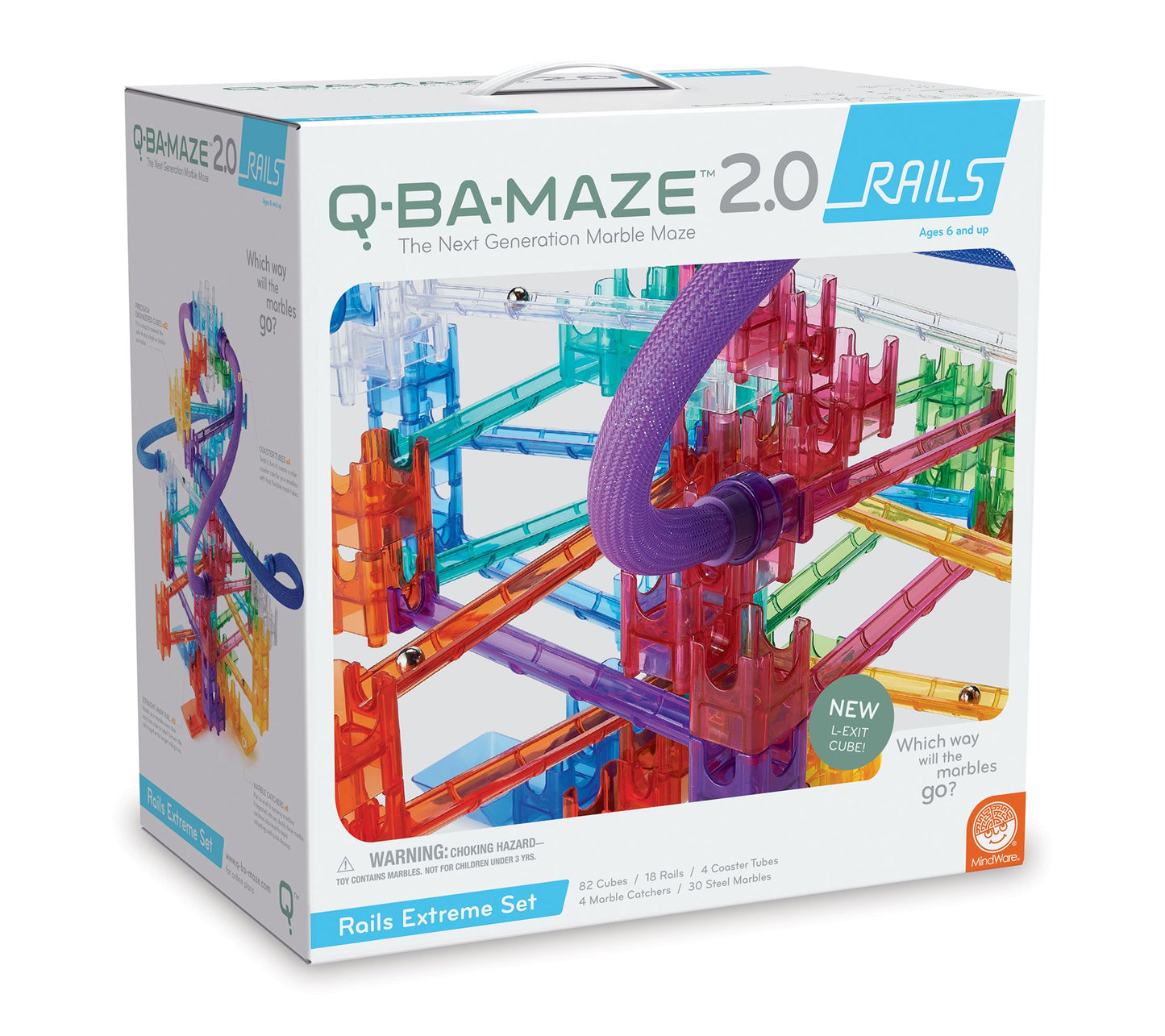 MindWare Q-BA-MAZE 2.0 Marble Run Rails ExtremeSet